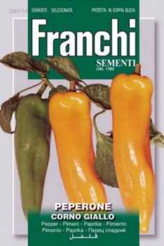 Seeds of Italy Franchi Graines de poivron jaune dAsti 